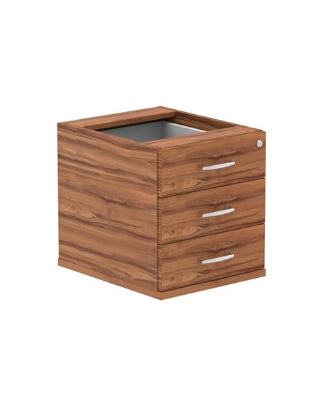 Dynamic Impulse 3 Drawer Fixed Pedestal Walnut I001644 - pic 79467 | FastDaddyshop