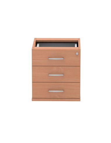 Dynamic Impulse 3 Drawer Fixed Pedestal Beech I001645