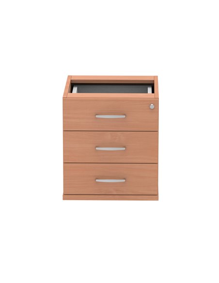 Dynamic Impulse 3 Drawer Fixed Pedestal Beech I001645 - pic 79474 | FastDaddyshop