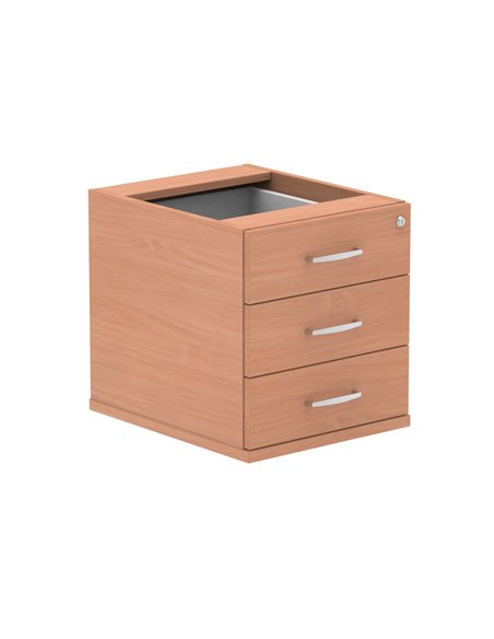Dynamic Impulse 3 Drawer Fixed Pedestal Beech I001645 - pic 79475 | FastDaddyshop