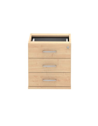 Dynamic Impulse 3 Drawer Fixed Pedestal Maple I001646