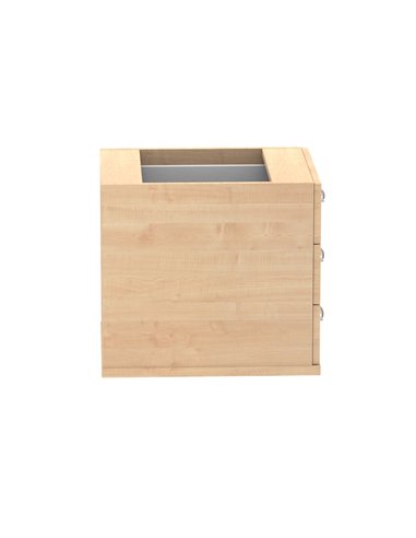 Dynamic Impulse 3 Drawer Fixed Pedestal Maple I001646