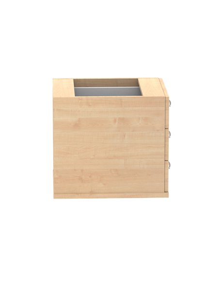 Dynamic Impulse 3 Drawer Fixed Pedestal Maple I001646 - pic 79484 | FastDaddyshop