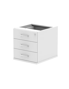 Dynamic Impulse 3 Drawer Fixed Pedestal White I001647
