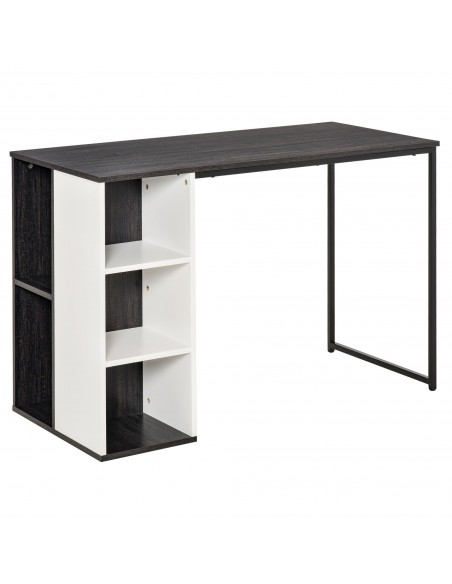 Homcom Computer Desk with Storage Shelves, Grey - pic 7950 | FastDaddyshop