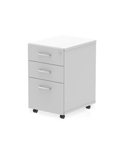 Dynamic Impulse 3 Drawer Under Desk Pedestal White I001654