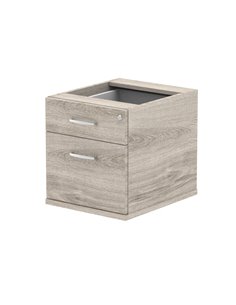 Dynamic Impulse 2 Drawer Fixed Pedestal Grey Oak I003219