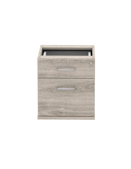 Dynamic Impulse 2 Drawer Fixed Pedestal Grey Oak I003219 - pic 79508 | FastDaddyshop