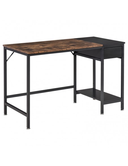 Homcom Computer Desk with CPU Stand and Drawer, Steel Frame - pic 7951 | FastDaddyshop
