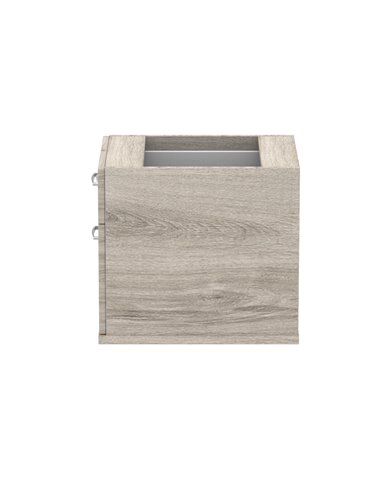 Dynamic Impulse 2 Drawer Fixed Pedestal Grey Oak I003219