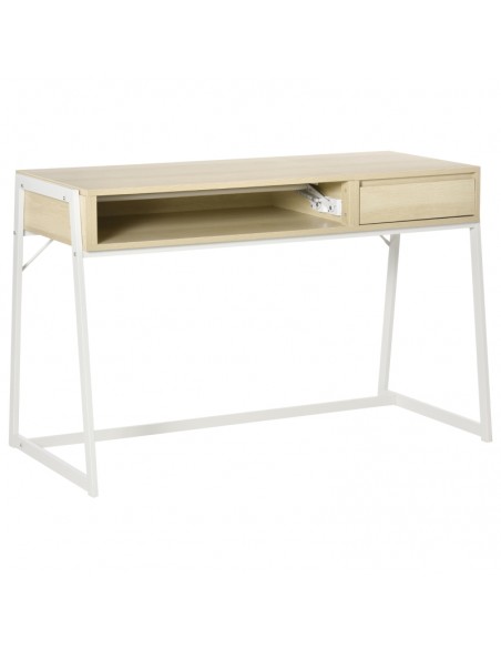 Homcom Compact Computer Desk with Drawer Storing Box, Natural - pic 7952 | FastDaddyshop