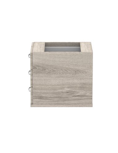 Dynamic Impulse 3 Drawer Fixed Pedestal Grey Oak I003220