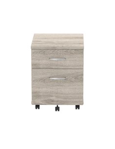 Dynamic Impulse 2 Drawer Mobile Pedestal Grey Oak I003223 2
