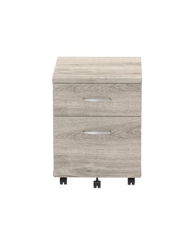 Dynamic Impulse 2 Drawer Mobile Pedestal Grey Oak I003223