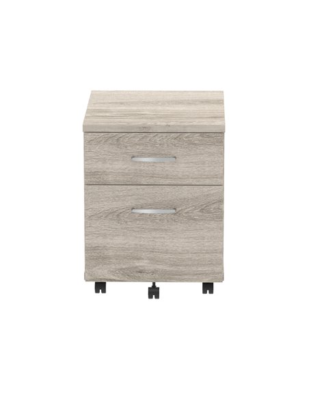 Dynamic Impulse 2 Drawer Mobile Pedestal Grey Oak I003223 - pic 79526 | FastDaddyshop