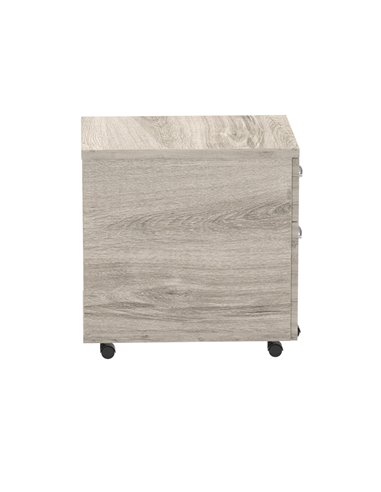 Dynamic Impulse 2 Drawer Mobile Pedestal Grey Oak I003223