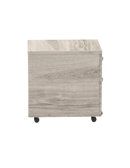 Dynamic Impulse 2 Drawer Mobile Pedestal Grey Oak I003223 - pic 79528 | FastDaddyshop