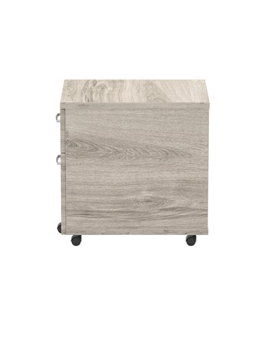 Dynamic Impulse 2 Drawer Mobile Pedestal Grey Oak I003223