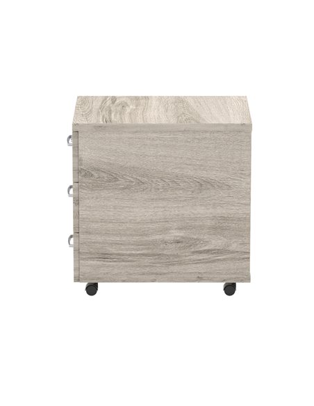 Dynamic Impulse 3 Drawer Mobile Pedestal Grey Oak I003224 - pic 79535 | FastDaddyshop
