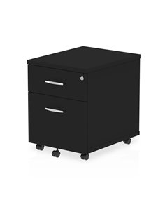 Dynamic Impulse 2 Drawer Mobile Pedestal Black I004298