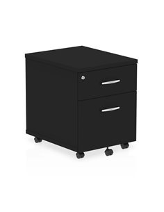 Dynamic Impulse 2 Drawer Mobile Pedestal Black I004298 2