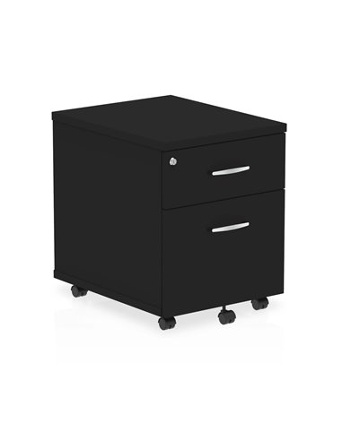 Dynamic Impulse 2 Drawer Mobile Pedestal Black I004298