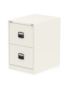 Dynamic Qube by Bisley 2 Drawer Filing Cabinet Chalk White BS0005