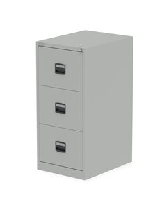 Dynamic Qube by Bisley 3 Drawer Filing Cabinet Goose Grey BS0007