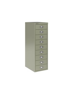 Dynamic Qube by Bisley Multidrawer 39/9 NL Goose Grey BS0012
