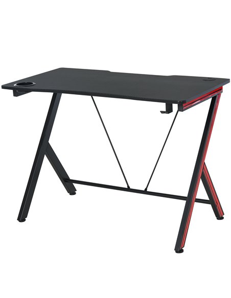 Homcom 120cm Gaming Computer Desk with Cup Holder and Headphone Hook - pic 7961 | FastDaddyshop