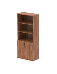 Dynamic Impulse 2000mm Open Shelves Cupboard Walnut I000107
