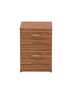Dynamic Impulse 2 Drawer Filing Cabinet Walnut I000132 2