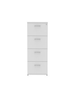 Dynamic Impulse 4 Drawer Filing Cabinet White I000194 2