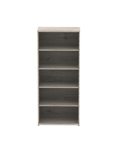 Dynamic Impulse 2000mm Bookcase Grey Oak I003230 2