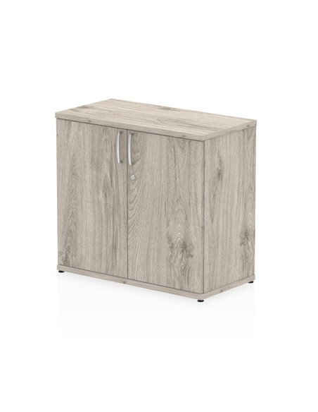 Dynamic Impulse 600mm Deep Desk High Cupboard Grey Oak I003239 - pic 80000 | FastDaddyshop