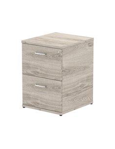 Dynamic Impulse 2 Drawer Filing Cabinet Grey Oak I003241