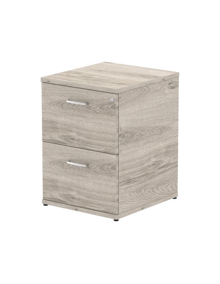 Dynamic Impulse 2 Drawer Filing Cabinet Grey Oak I003241 - pic 80003 | FastDaddyshop