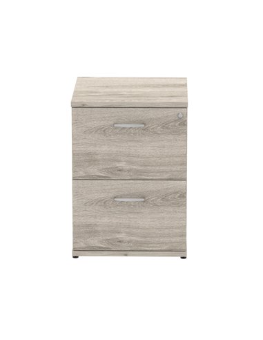 Dynamic Impulse 2 Drawer Filing Cabinet Grey Oak I003241