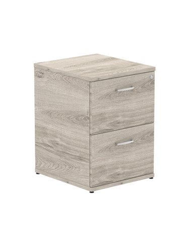 Dynamic Impulse 2 Drawer Filing Cabinet Grey Oak I003241