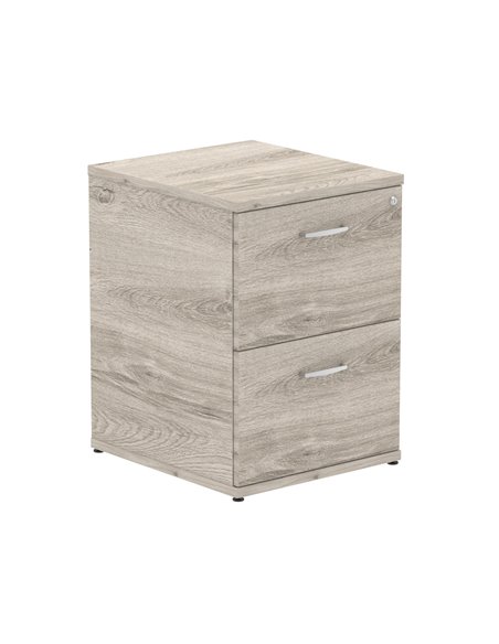 Dynamic Impulse 2 Drawer Filing Cabinet Grey Oak I003241 - pic 80005 | FastDaddyshop
