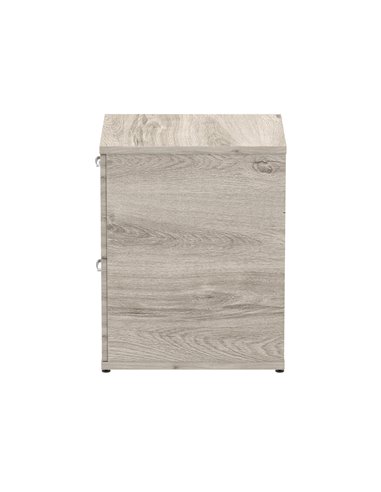 Dynamic Impulse 2 Drawer Filing Cabinet Grey Oak I003241