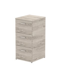 Dynamic Impulse 3 Drawer Filing Cabinet Grey Oak I003242