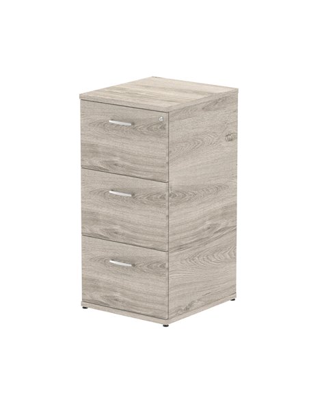 Dynamic Impulse 3 Drawer Filing Cabinet Grey Oak I003242 - pic 80011 | FastDaddyshop