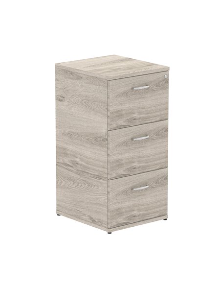 Dynamic Impulse 3 Drawer Filing Cabinet Grey Oak I003242 - pic 80013 | FastDaddyshop