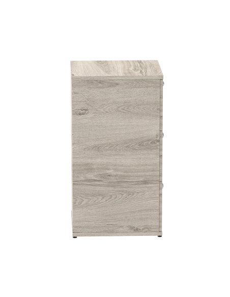 Dynamic Impulse 3 Drawer Filing Cabinet Grey Oak I003242 - pic 80014 | FastDaddyshop