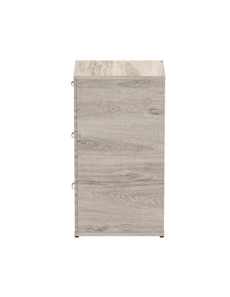 Dynamic Impulse 3 Drawer Filing Cabinet Grey Oak I003242 - pic 80018 | FastDaddyshop