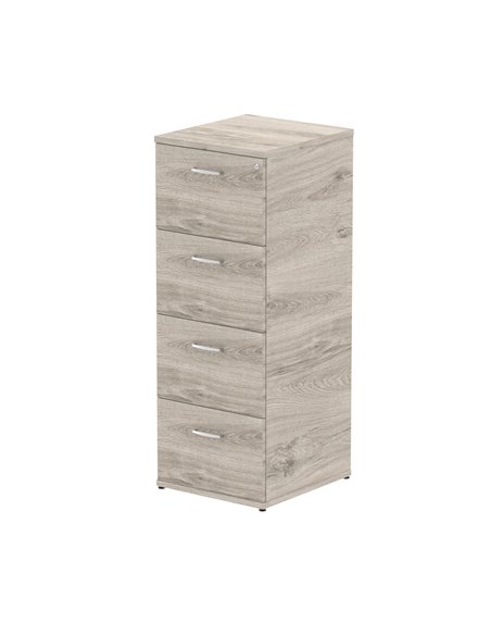 Dynamic Impulse 4 Drawer Filing Cabinet Grey Oak I003243 - pic 80019 | FastDaddyshop