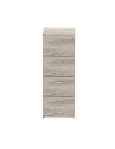 Dynamic Impulse 4 Drawer Filing Cabinet Grey Oak I003243 2