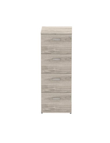Dynamic Impulse 4 Drawer Filing Cabinet Grey Oak I003243