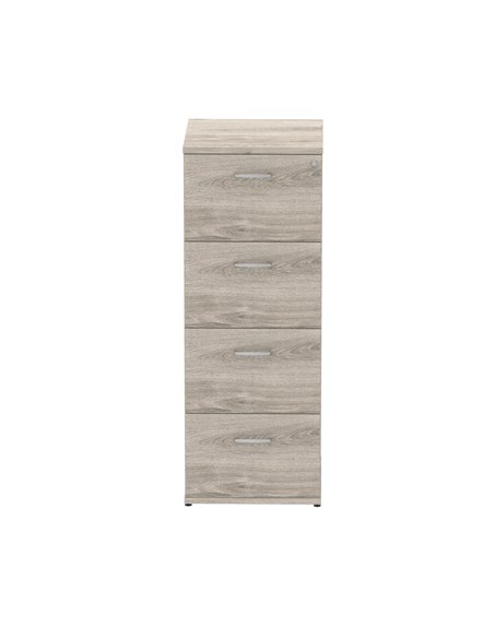 Dynamic Impulse 4 Drawer Filing Cabinet Grey Oak I003243 - pic 80020 | FastDaddyshop